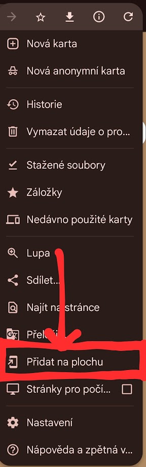 Instalovat aplikaci