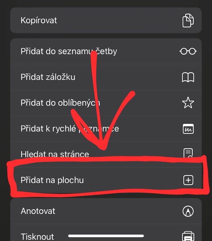 Instalovat aplikaci
